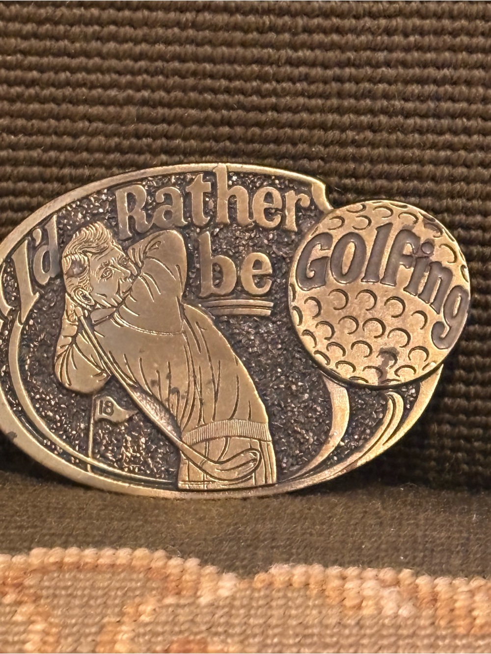 Gold buckle